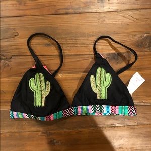 Cactus bathing suit top